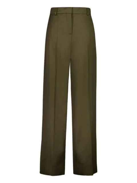 Stella McCartney pleated wool trousers Green 6403023GU756