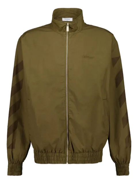 Off-White Diag-stripe jacket Green OMBD05GF25FAB001585800ARMYG