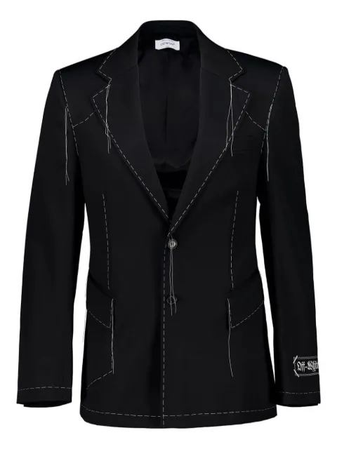 Off-White Stitch single-breasted blazer Black OMEN09HF25FAB0011001