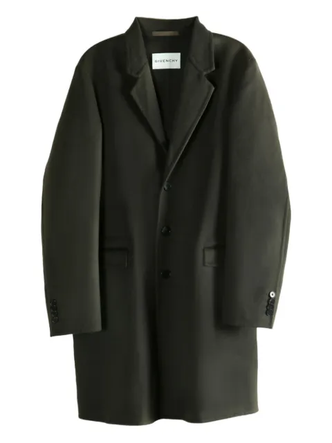 Givenchy single-breasted coat Green BMC091163S