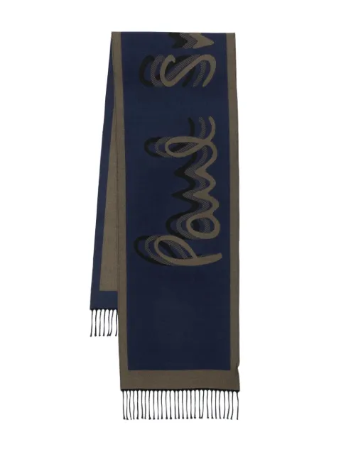 Paul Smith wool scarf Blue M1A150CT823
