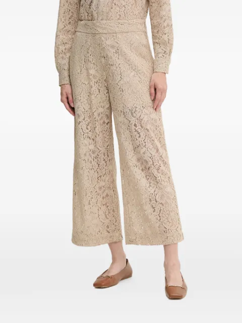 DKNY lace-detail trousers Neutrals DJ5P3081