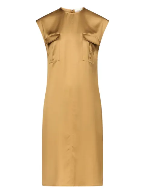 LouLou de Saison Seena midi dress Brown SEENA