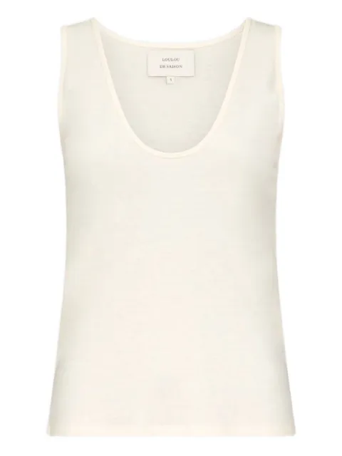 LouLou de Saison scoop-neckline tank top White ALBIALDS