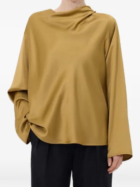 LouLou de Saison draped blouse Yellow RIDDY