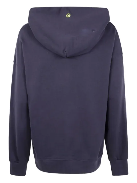 BARROW logo-embroidered hoodie Blue F5BWUAHS068