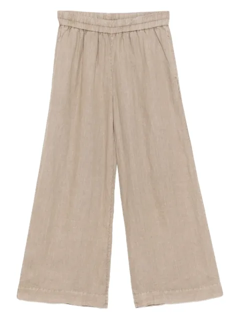James Perse linen trousers Brown WKO1086