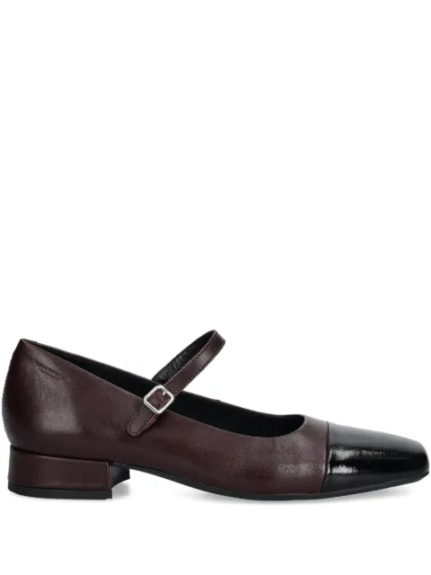 VAGABOND 25mm Debbi contrasting-toe strap pumps Brown 591800285