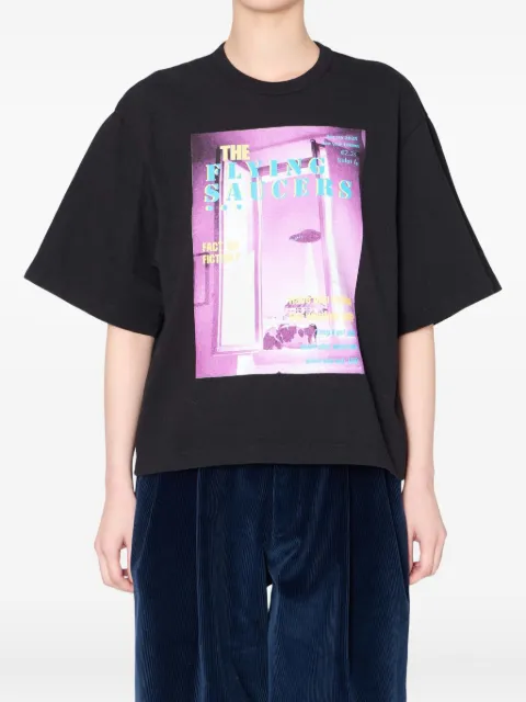Kolor graphic-print T-shirt Black 25WCLT06204