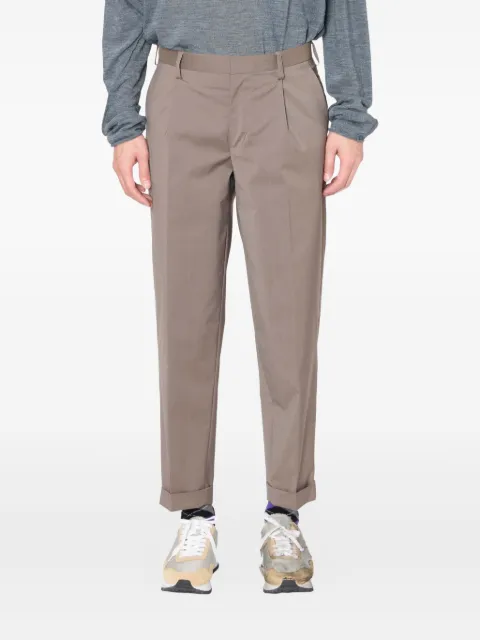 Kolor pleated-cuffed trousers Brown 25WCMP17124