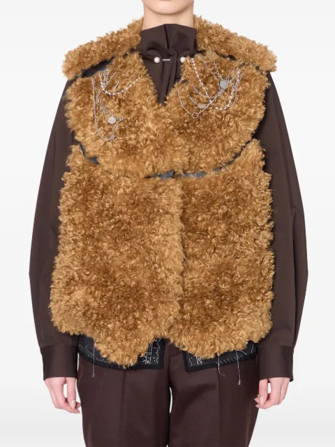 Kolor faux-fur jacket Brown 25WCLV01104