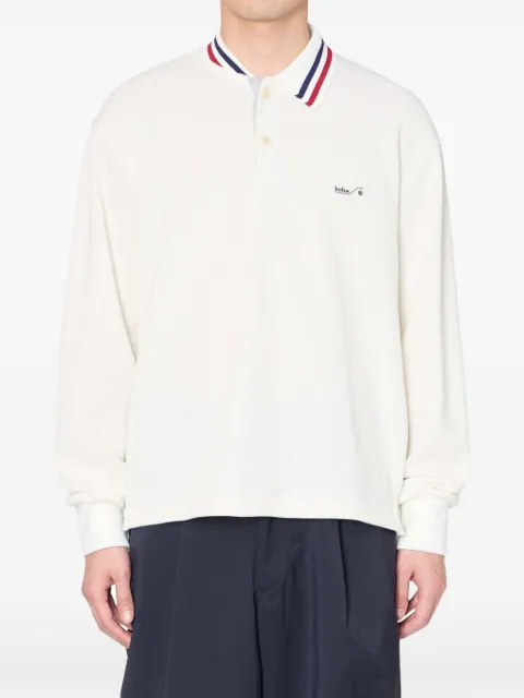 Kolor long-sleeve polo shirt White 25WCMT03203