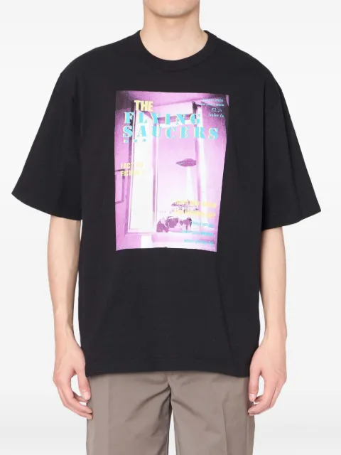 Kolor The Flying Saucers graphic T-shirt Black 25WCMT06204