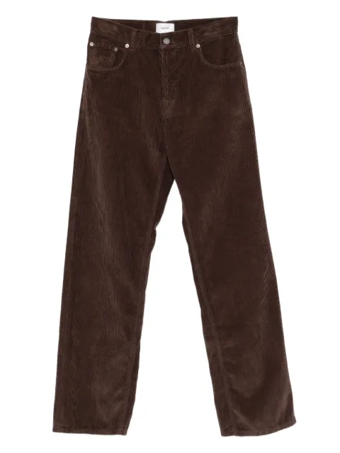 Haikure corduroy cotton trousers Brown HEW03330GF156PT