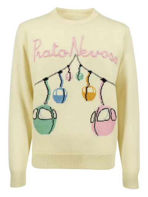 MC2 Saint Barth embroidered cable car knitwear Neutrals NEWQUEEN04202I10