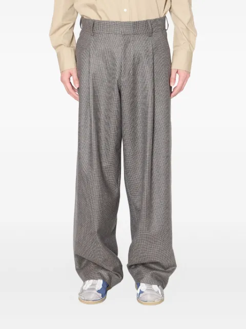 Kolor check-pattern tailored trousers Grey 25WCMP16123