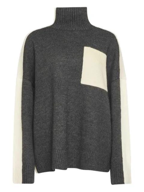 JW Anderson panelled high-neck sweater Grey KW1402YN0367