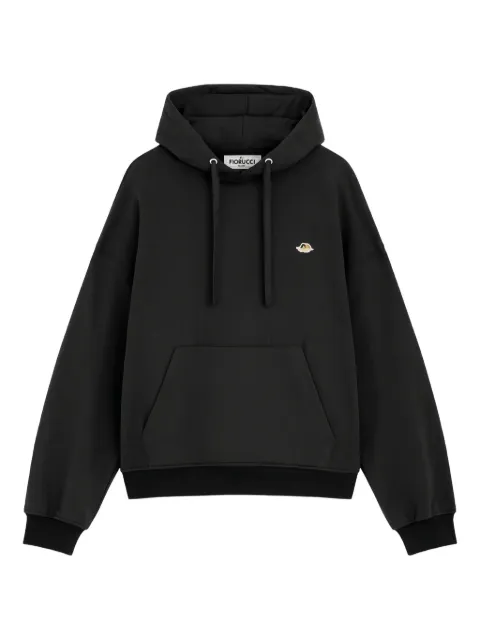 Fiorucci logo-embroidered hoodie Black W02FPSHO092CJ05BK01
