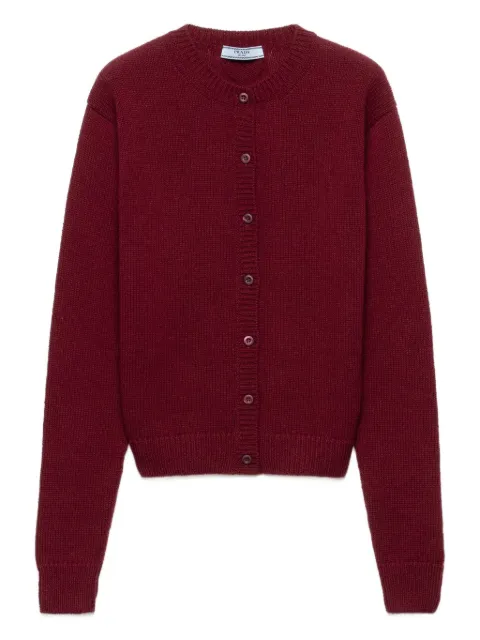 Prada button-down cashmere cardigan Red P25N17SOOO1521