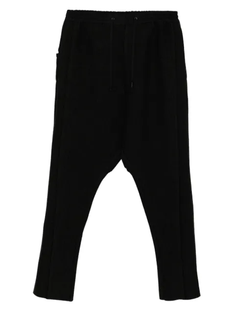Devoa panelled drop-crotch trousers Black PTNSRE