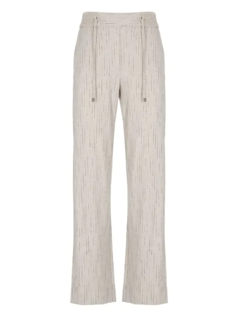 D.Exterior striped trousers Neutrals 618147GESS