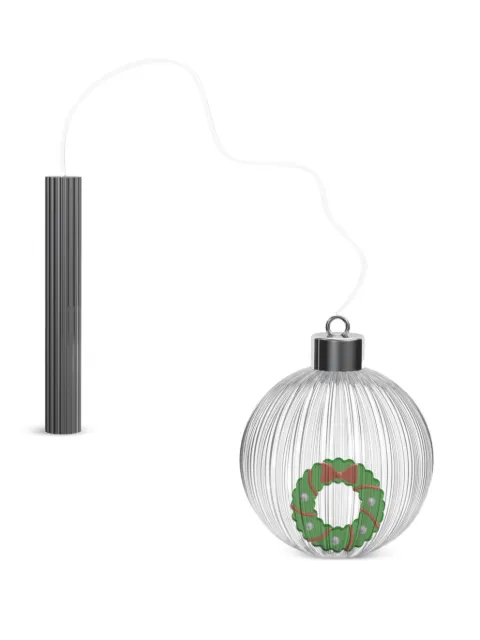 Ichendorf Milano wreath-design glass bauble White 0935209547