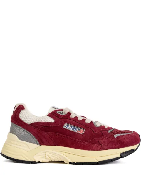Autry suede-panel mesh-upper sneakers Red HYLMUM12