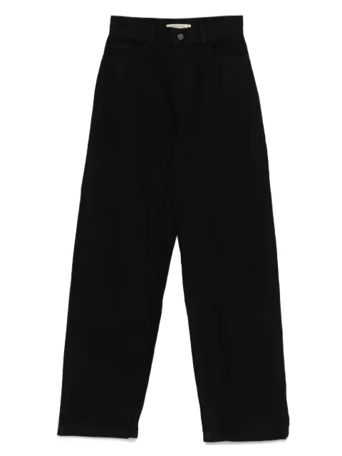THE NEW SOCIETY high-waisted straight-leg jeans Black AW25WPA20C6