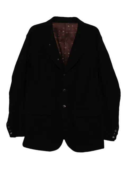 Devoa button-embellished wool blazer Black JKKGFVR