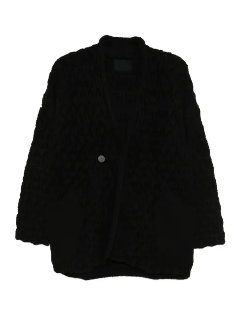 Devoa cable-knit cardigan Black KTSNCML
