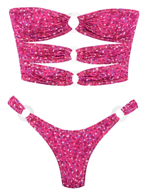 Reina Olga Cage ring-detail bikini Pink REINAINIPOI7519