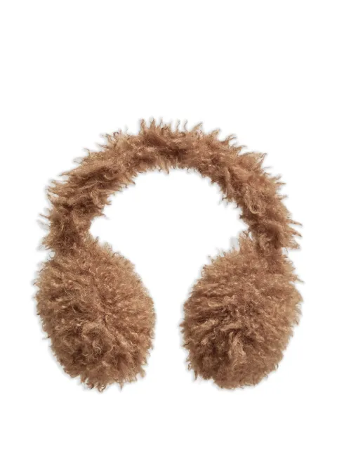 Moncler textured earmuffs Brown K20933B0005589B4G