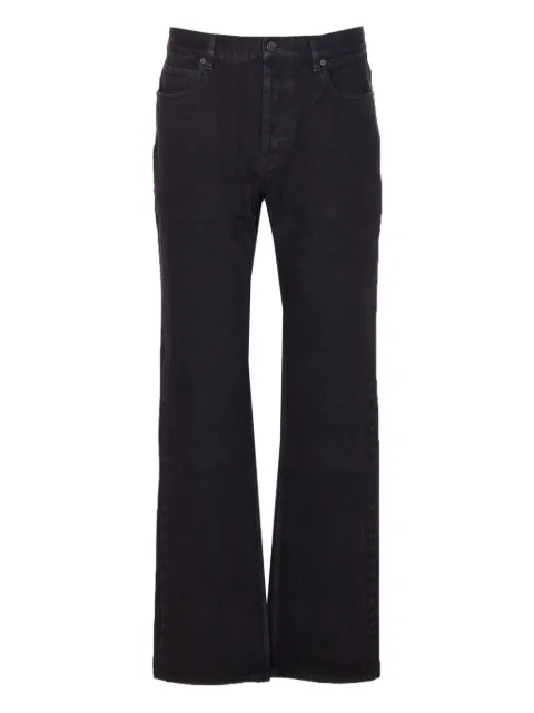Saint Laurent classic-five pockets logo-patch jeans Black 837398Y29WA