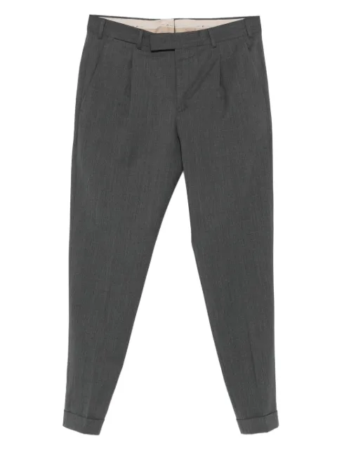 PT Torino pleated-cuff trousers Grey CORFZAZ40FWD