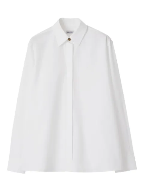 Burberry oversized cotton poplin shirt White 8115982