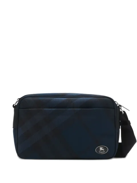 Burberry slim Grid crossbody bag​ Blue 8114622