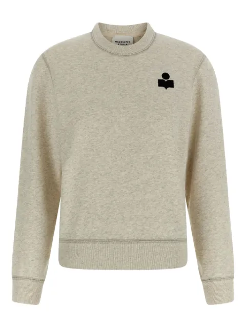MARANT ÉTOILE Maurine crew-neck sweatshirt Neutrals SW0170FAA1M07E23EC