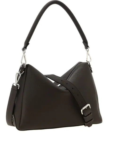 FENDI FF logo leather shoulder bag Brown 7VA667ASIH