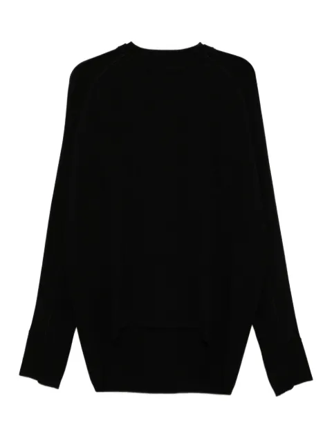 Devoa panelled cotton jumper Black KTSINALBK