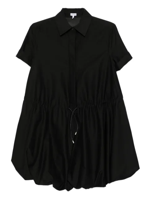LOEWE drawstring balloon mini dress Black S359Y09XJFCO