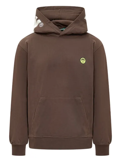 BARROW logo-detail hoodie Brown F5BWUAHS058