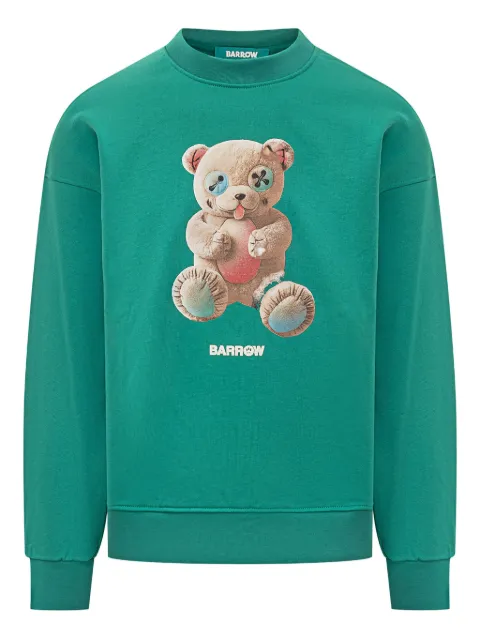 BARROW print sweatshirt Green F5BWUASW048
