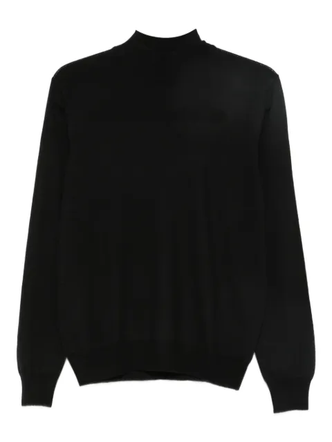 Tagliatore high-neck long-sleeve jumper Black LIONELGSI250125I061099