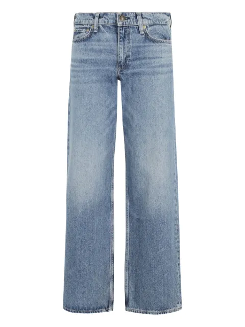 rag & bone five-pocket faded wide-leg jeans Blue RJ4025F1REC