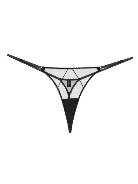 Kiki de Montparnasse Perle G-string thong Black PERLEGSTRING