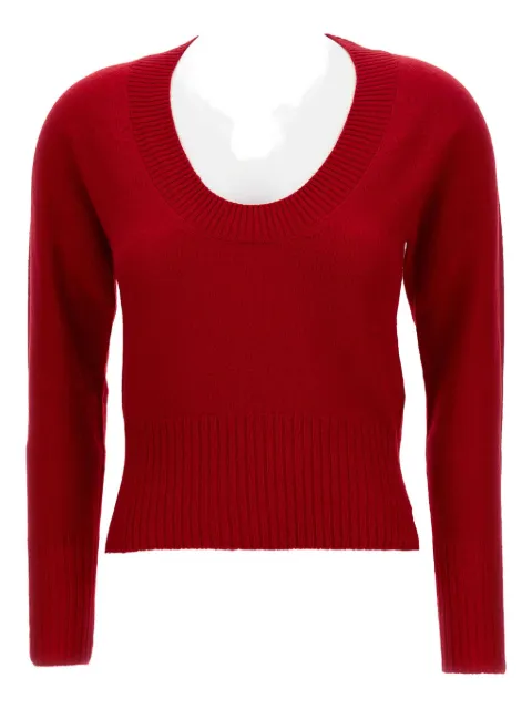 Simone Rocha scoop-neck cashmere sweater Red COMK20667CASHMEREBLOODRED