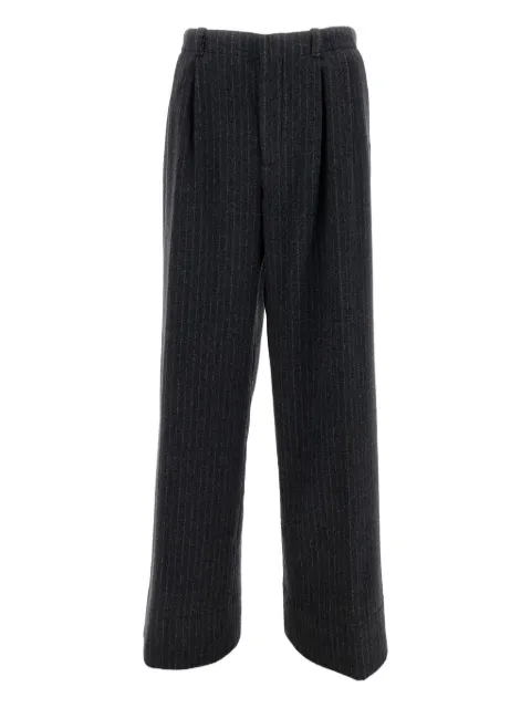 Durazzi Milano pinstripe pleated trousers Black FW25P02TT0049GR06