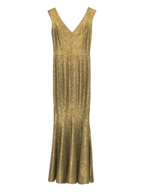 Norma Kamali Grace maxi dress Gold ST3253SQ191867