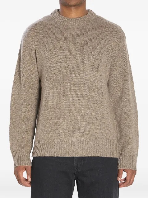 Lisa Yang crew-neck ribbed cashmere sweater Brown 3024132