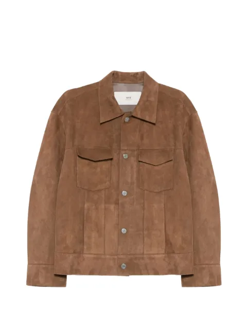 AMI Paris snap-button flap-pocket jacket UJK839LH0059